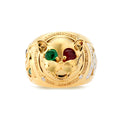 18K YELLOW GOLD LAUGHING CAT