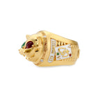 18K YELLOW GOLD LAUGHING CAT