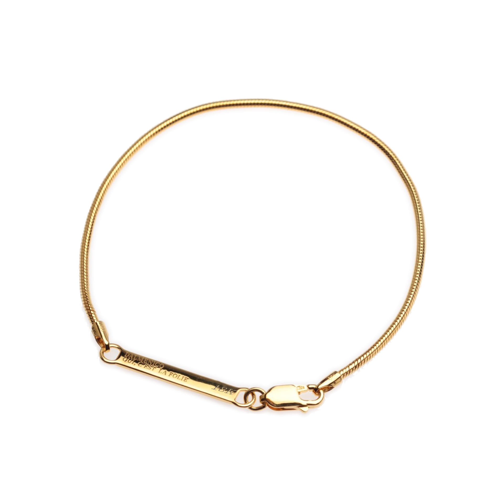 Dalmenico Snake Bracelet in 18k Yellow Gold