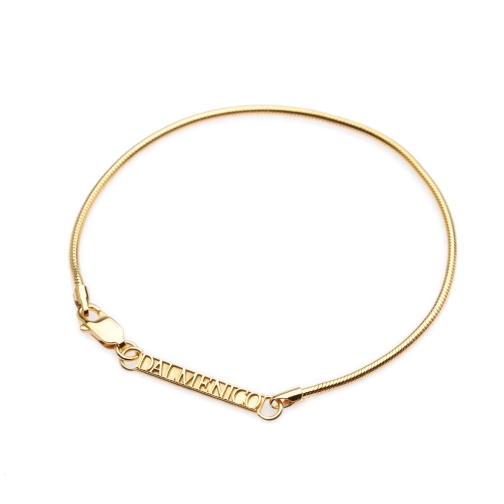 Dalmenico Snake Bracelet in 18k Yellow Gold